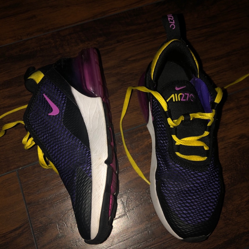 Kids Nike Air Max Black and Purple